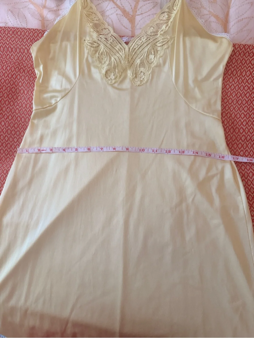 Butter Yellow Hand Dyed Lace-Trim Slip Dress - Women Intimates & Sleepwear